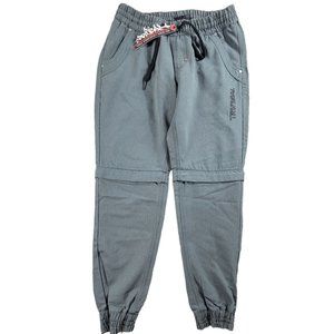 Tribal Streetwear Gear Mens Large Gray Convertible Pants Fashion Retro Casual